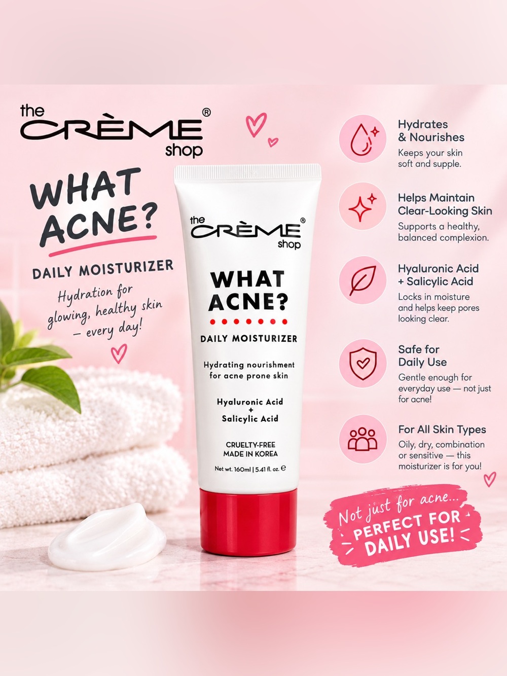 The Crème Shop What Acne? Daily Moisturizer